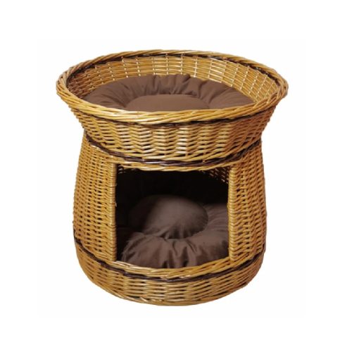Natural wicker dog baskets